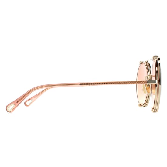 Chloe Aviator Dames Gold Bruin Gradient Ch0042s - Image 4