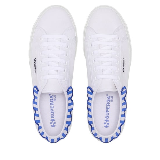 Superga Volwassen 3740 Leggera Umbrella Platform Trainers (Oogverblindend Blauw/Wit) - Image 4