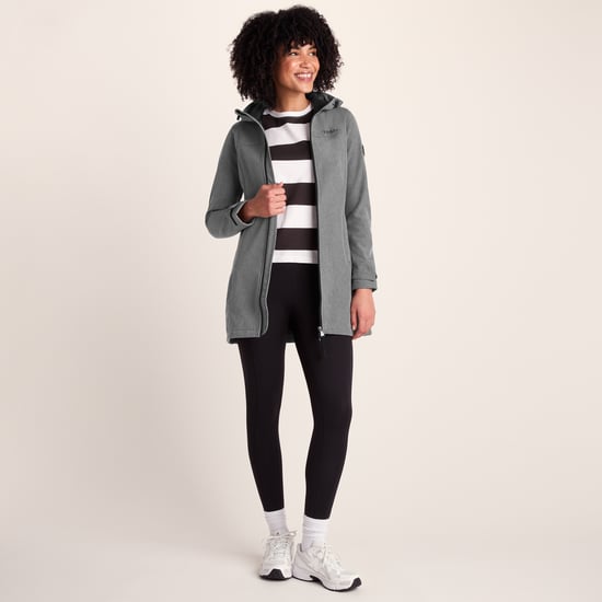 Keld Womens Softshell Long Jacket Dark Grey - Image 1
