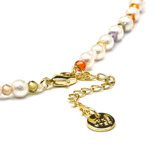 Luxenter Veelkleurige Kristallen Ketting in 18K Geel Goud - Amio - Image 6