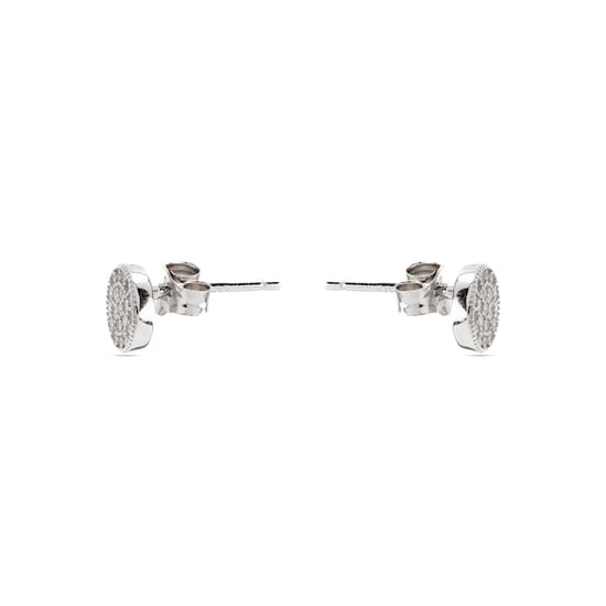 Luxenter, 925 sterling zilver en gerhodineerde zirkonia oorbellen - Image 3