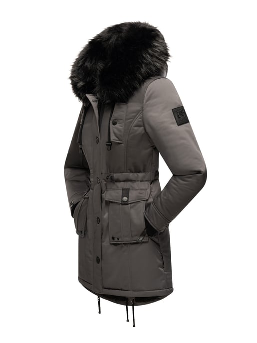 Navahoo Dames Winterjas Luluna-Princess – Warm, Stijlvol & Met Teddyvoering en Kunstbontkraag - Image 6