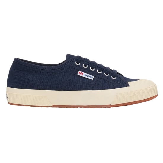 Superga Unisex 2390 Militaire Sportschoenen voor Volwassenen (Navy/Off Wit) - Image 4