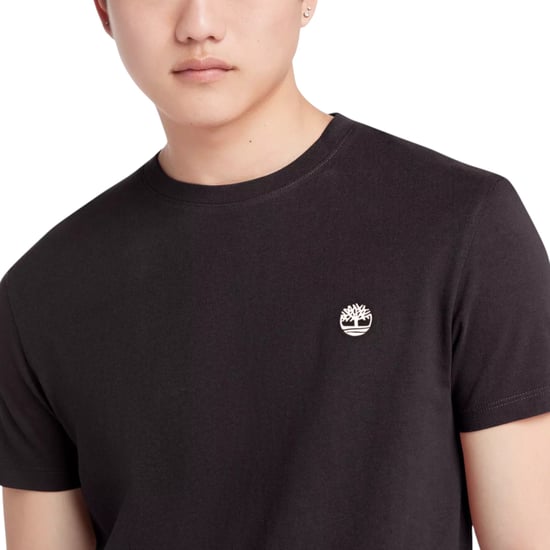 Timberland Heren T-Shirts Klassiek Logo Zomer Ronde Hals Dunstan River Tops Nieuw - Image 3