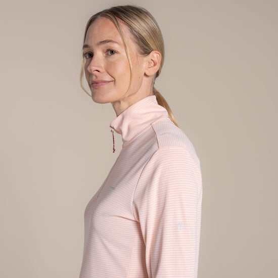 Craghoppers Dames/Dames Nosilife Half Zip Top (Sherbet) - Image 6