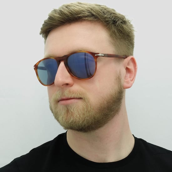 PERSOL Zonnebril 9649 96/56 Terrië Di Siena Schildpad Blauw - Image 5