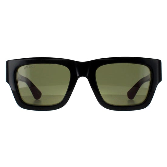 Gucci vierkant heren zwart met groen en rood GG1668S - Image 1