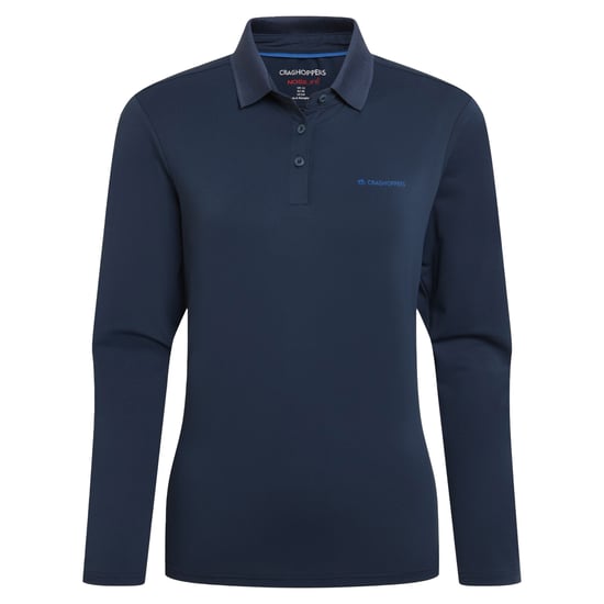 Craghoppers Dames/Dames Thornbury Nosilife Golf Poloshirt met lange mouwen (Blauwe Marine) - Image 2