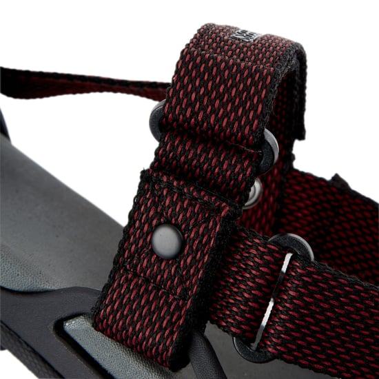 Craghoppers Heren Locke Sandalen (Donkergrijs/Pompees Rood) - Image 6