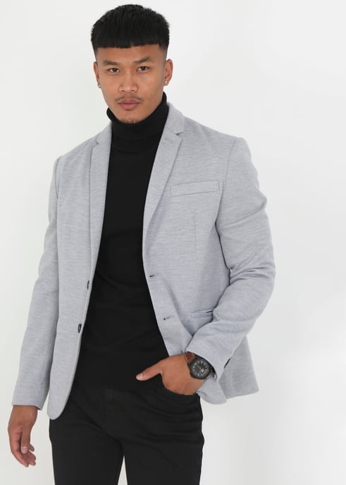 Grey 'Simon' Single Breasted Blazer - Image 1