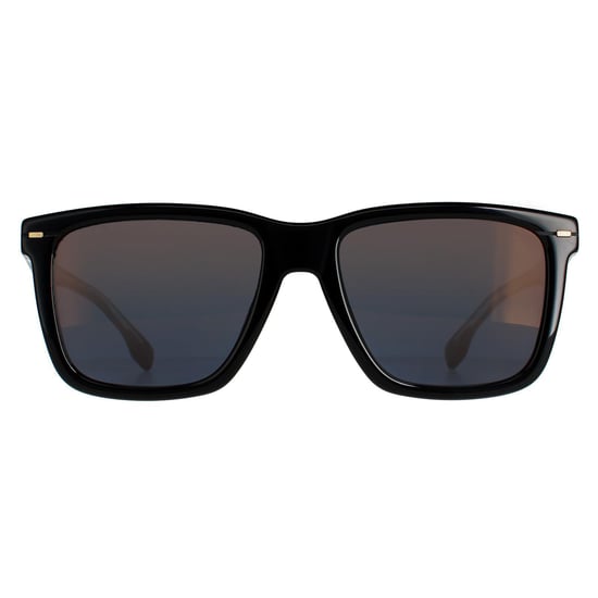 Hugo Boss Square Mens Black Brown Gold Mirrored Boss 1317/S - Image 1