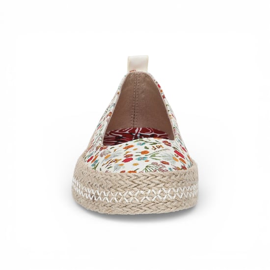 Blowfish Malibu Dames Bloemen Witte Ballet Ballerina Vrijetijdsschoenen - Benita - Image 5