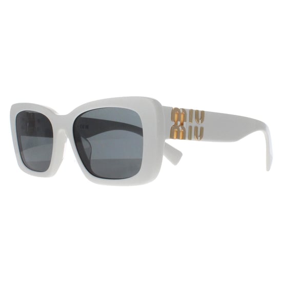Miu Miu MU07YS 1425S0 wit donkergrijs zonnebril - Image 2