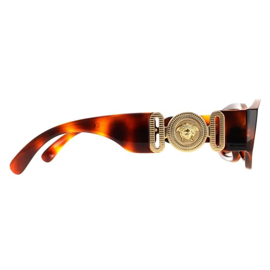 Versace rechthoek unisex havana donkerbruine VE4361 zonnebril - Image 4