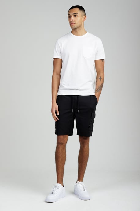 Black Cargo-Style Shorts - Image 3