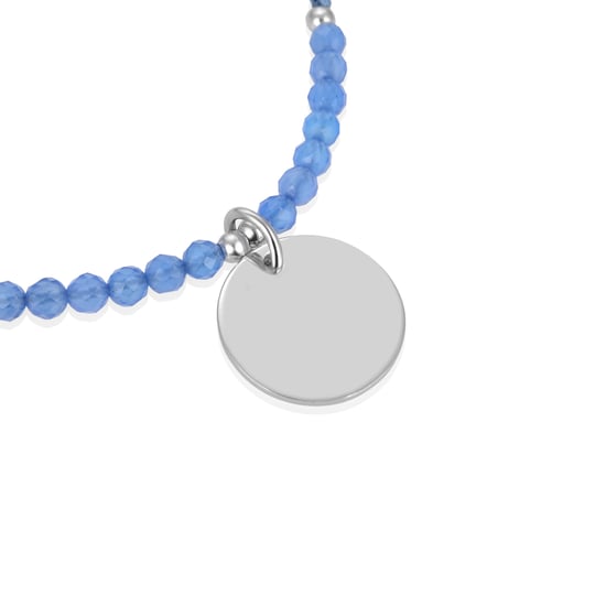 Luxenter mi sol armband in 925 sterling zilver en blauwe agaat met gerhodineerde afwerking - Image 5