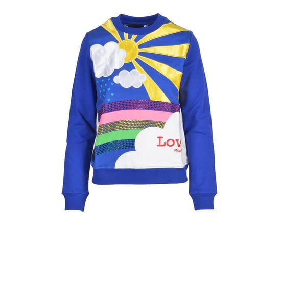 Regenboog Applicatie Sweatshirt met Ronde Hals - Image 1