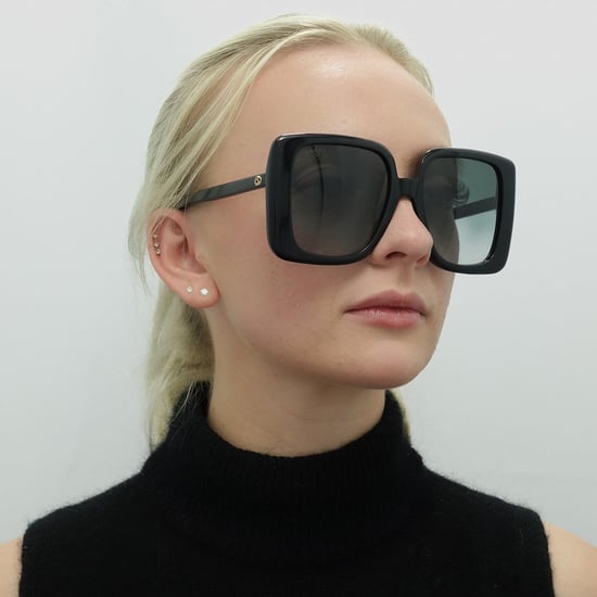 Gucci Vierkante Dames Zwart Grijs GG1314S - Image 6