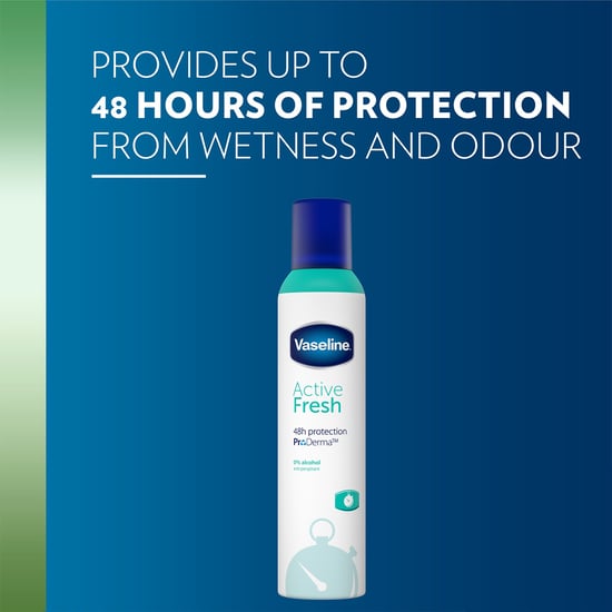 Vaseline ProDerma Antiperspirant Deodorant Active Fresh 150ml, 3 Pack - Image 3