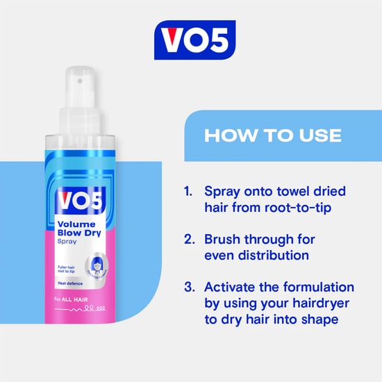 VO5 Full of Life Volume Blow Dry Spray For Perfect Fine Hair, 2x 200ml - Image 5