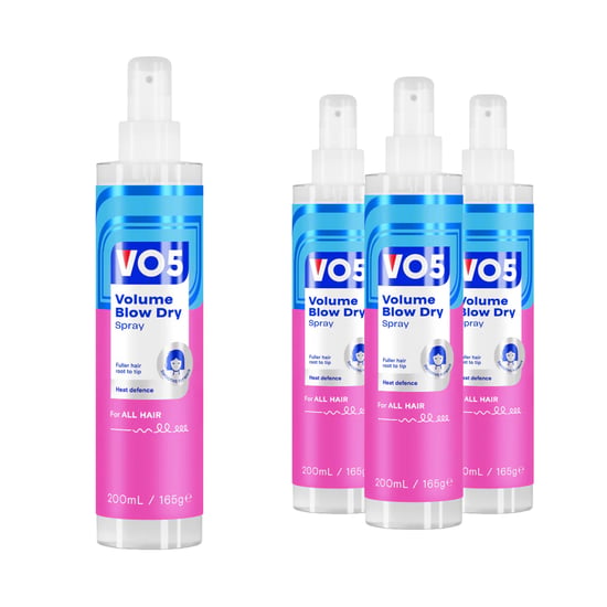 VO5 Full of Life Volume Blow Dry Spray For Perfect Fine Hair, 4x 200ml - Image 1