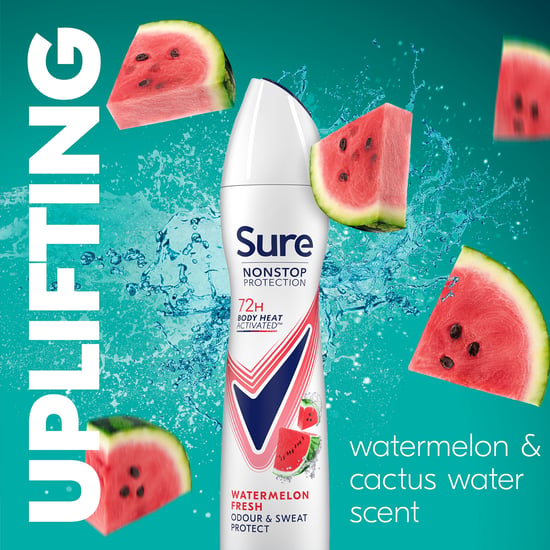 Sure Women Antiperspirant 72H Nonstop Protection Uplift&Fresh Advance Deo 250ml, 3 Pack - Image 5