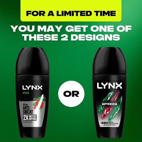Lynx Africa Anti Perspirant Roll On 48 Hours Anti Sweat Protection 50ml, 3 Pack - Image 2