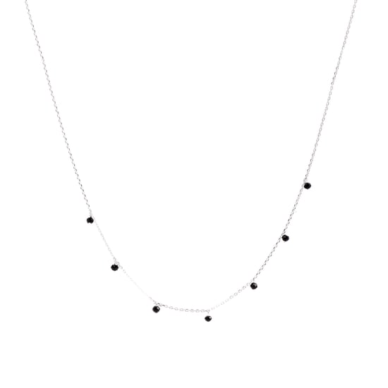 Luxenter, Khosar halsketting in 925 sterling zilver en onyx gerhodineerd - Image 1