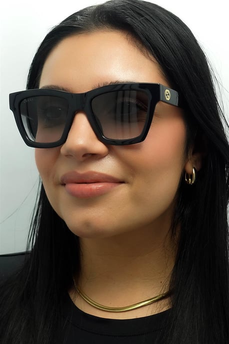 Gucci Vierkant Vrouwen Zwart Grijs Kleurverloop GG1714S - Image 6
