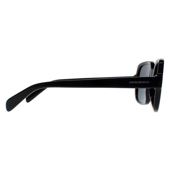 Emporio Armani Vierkante Dames Glanzend Zwart Donker Grijs EA4195 - Image 4