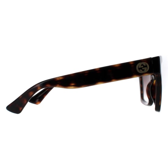 Gucci Square Vrouwen Havana Bruin Gradient Zonnebril GG1714S - Image 4