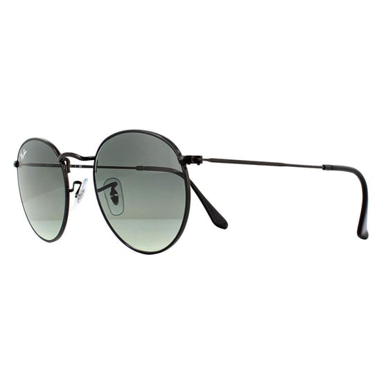 Ray-Ban Zonnebril Ronde Platte Lenzen 3447n 002/71 Zwart Grijs Verloop 50mm - Image 2