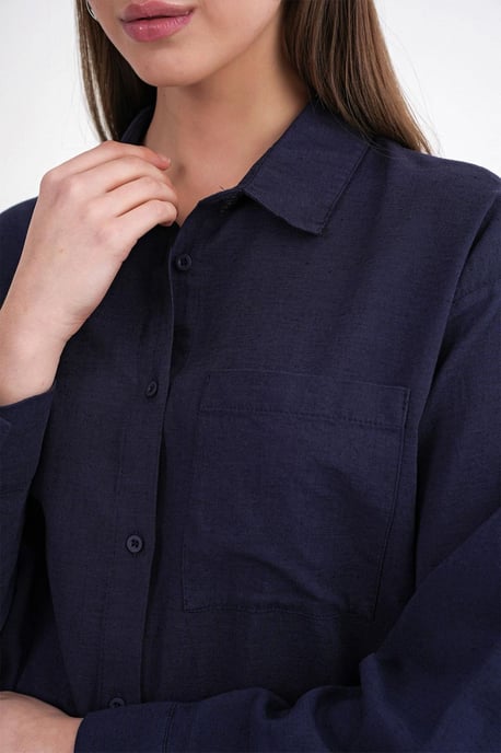 Oversized Linnenmix Shirt - Image 6