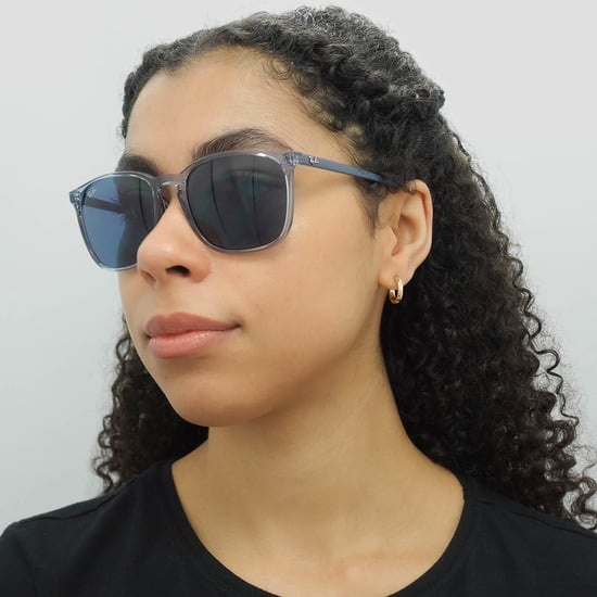 Ray-Ban Square Mannen Transparant Blauw Blauw Gradient Zonnebril - Image 6
