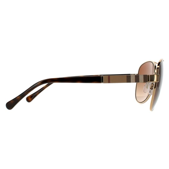 Burberry Vliegtuigpiloot Dames Goud Bruin Bruin Gradient Zonnebril - Image 4