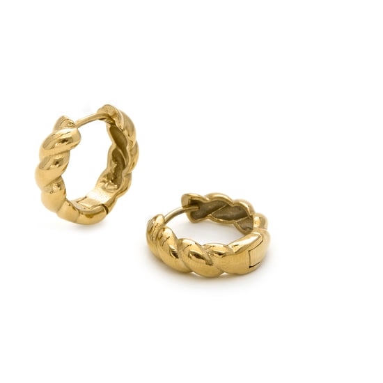 Luxenter Caiki oorbellen afgewerkt in 18k geel goud - Image 6