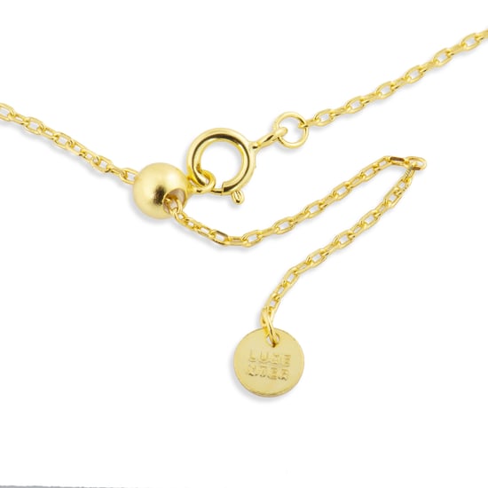 Luxenter imlor halsketting in 925 sterling zilver met 18 karaat geelgouden afwerking - Image 5