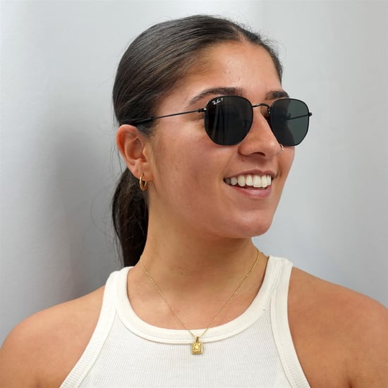 Ray-Ban Vierkant unisex gepolijst zwart groen gepolariseerd zeshoekige rb3548n - Image 5