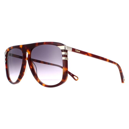 Chloe CH0104S 007 glanzend medium havana grijs gradiënt zonnebril - Image 2