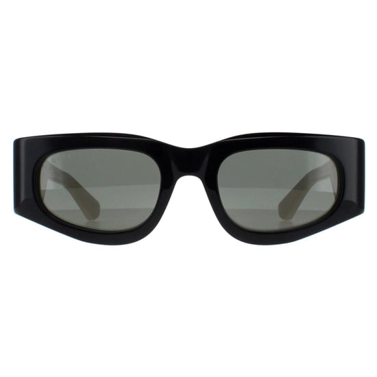Gucci Rechthoek Dames Zwart met Ivoor Grijs GG1664S - Image 1