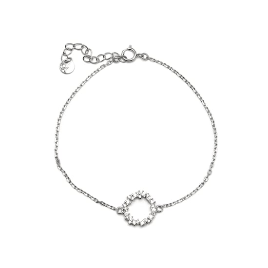 Luxenter armband, 925 sterling zilveren thilak en glanzende zirkonia met gerhodineerde afwerking - Image 3