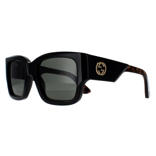 Gucci Vierkant Vrouwen Zwart met Havana Grijs GG1663S - Image 2