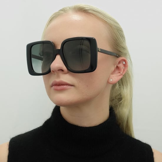 Gucci Vierkante Dames Zwart Grijs GG1314S - Image 5
