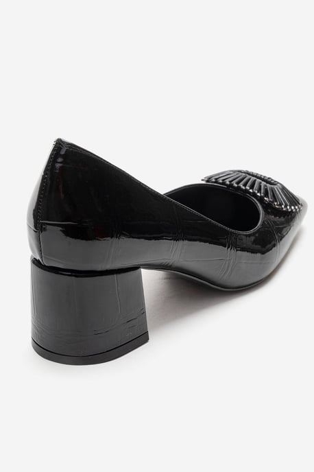 Velora Gesp Vierkante Neus Blokhak Pump (Dames) - Image 5