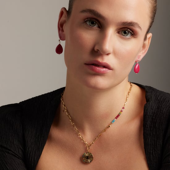 Luxenter Multicolour Crystal Halsketting afgewerkt in 18K geel goud - Targey - Image 2