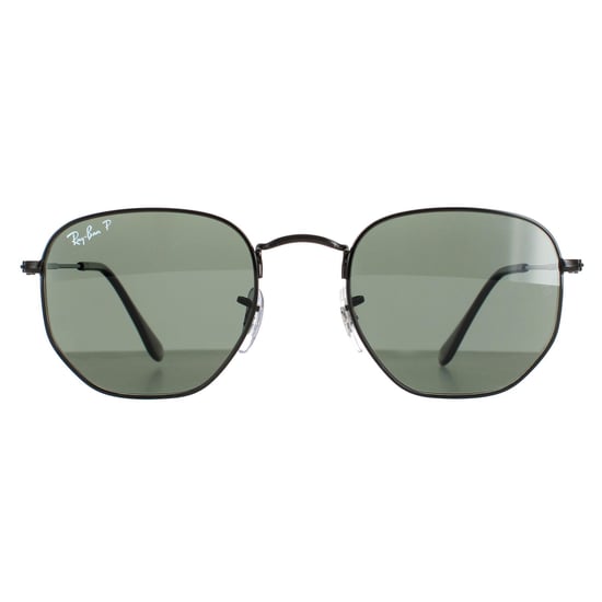 Ray-Ban Vierkant unisex gepolijst zwart groen gepolariseerd zeshoekige rb3548n - Image 1
