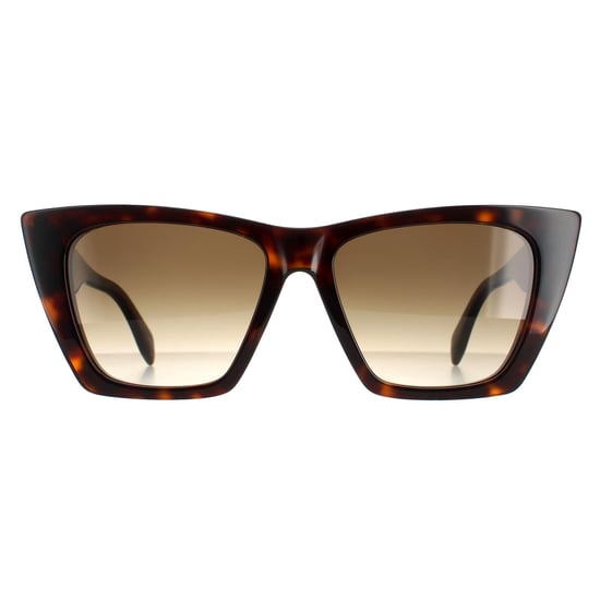 Alexander McQueen Cat Eye Dames Dark Havana Bruin Gradiënt AM0299S - Image 1