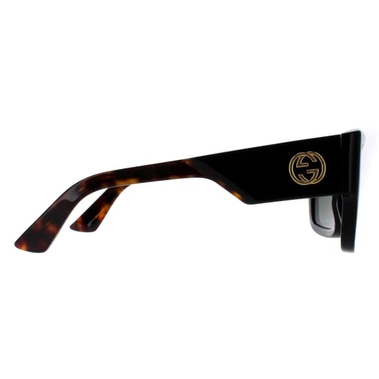 Gucci Vierkant Vrouwen Zwart met Havana Grijs GG1663S - Image 4