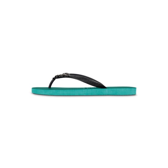 Zilverkleurige kleine teenslipper bosgroen - Image 2