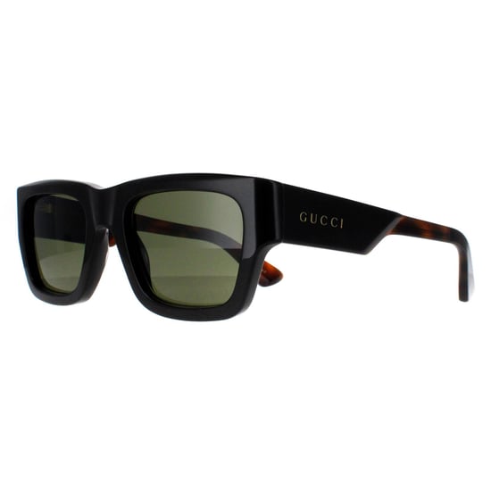 Gucci vierkant heren donkerbruin met havana groen GG1668S - Image 2